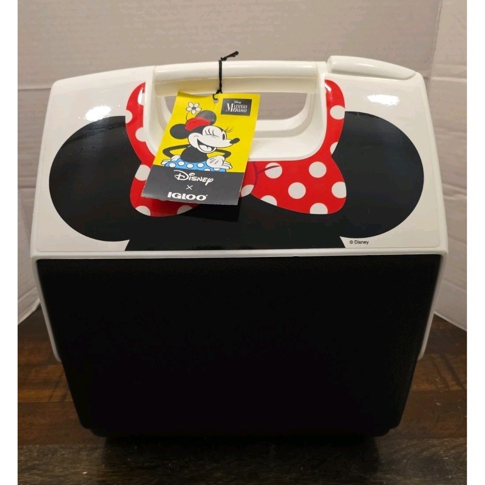 Igloo Disney Playmate Pal Cooler Minnie Mouse 7 Qt 9 Can New With Tags Lmt Ed.